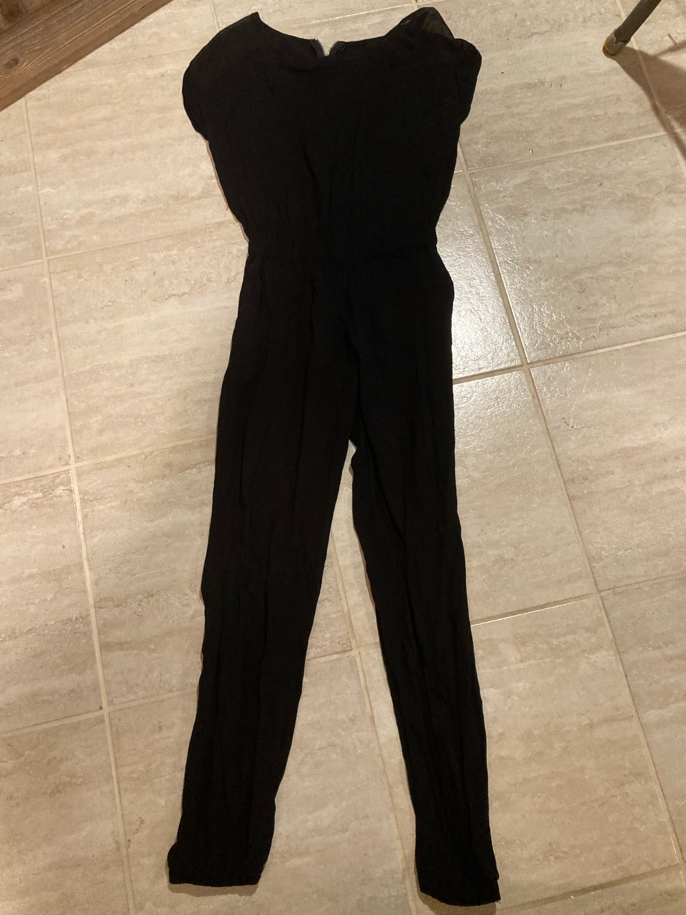 George Black Jumpsuit with Tapered Legs